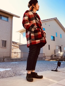 「SEVENDAYS=SUNDAY（セブンデイズサンデイ）のアイテム（ハンチング/ベレー帽）」を使った、☆ash★◡̎*さん（メンズ・167cm）の春コーディネート