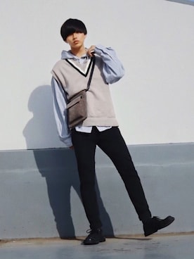 中岡 圭さん（メンズ・168cm）の春コーディネート