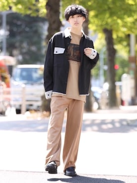 中岡 圭さん（メンズ・168cm）の春コーディネート