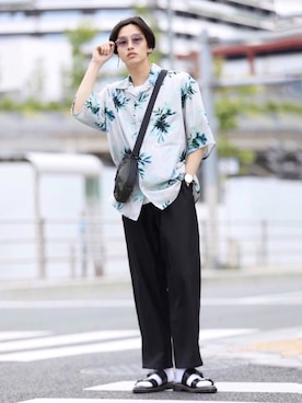 中岡 圭さん(メンズ・168cm)の春コーディネート