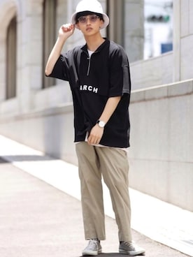 中岡 圭さん(メンズ・168cm)の夏コーディネート