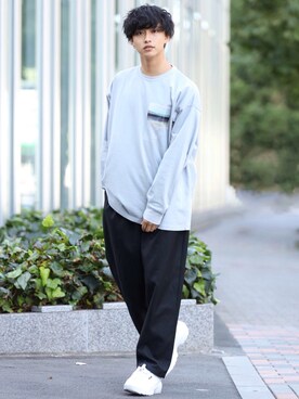 「FREAK'S STORE（フリークスストア）のアイテム（テーラードジャケット）」を使った、中岡 圭さん（メンズ・168cm）の秋コーディネート