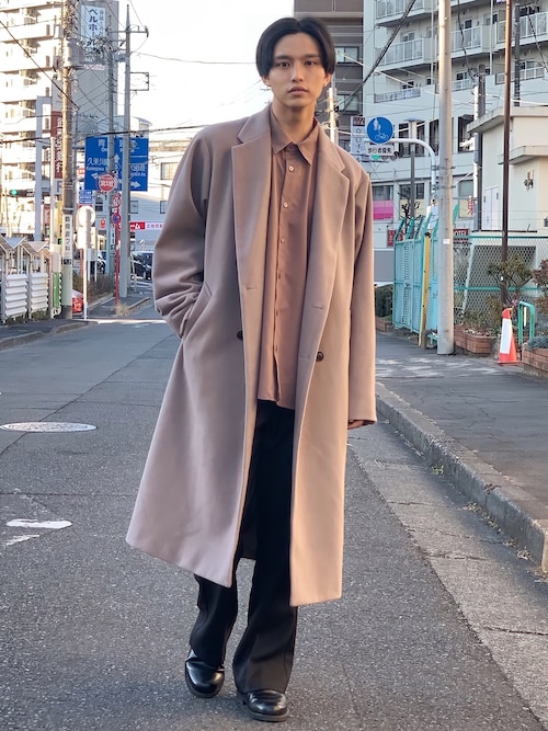 中岡 圭 Junredのチェスターコートを使ったコーディネート Wear