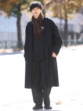 中岡 圭さん（メンズ・168cm）の冬コーディネート