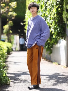「SILVER BULLET（シルバーバレット）のアイテム（シューズ）」を使った、中岡 圭さん（メンズ・168cm）の春コーディネート