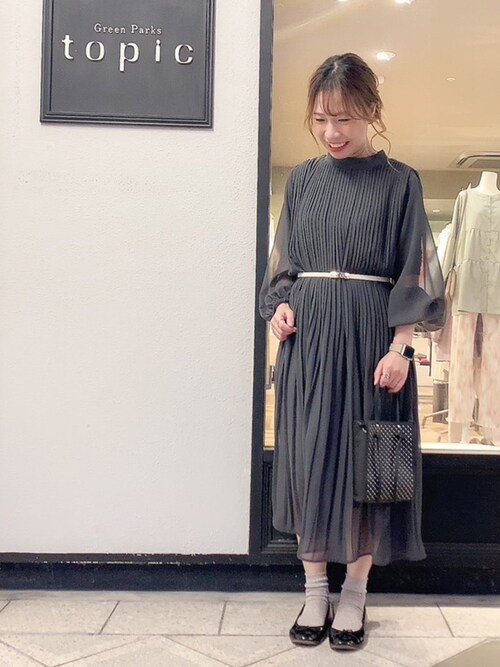 Yuki Green Parks Green Parksのワンピースを使ったコーディネート Wear Yuki Green Parks Green Parksのワンピースを使ったコーディネート Wear