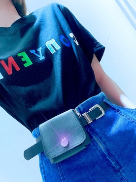 「THE CONVENI（ザ・コンビニ）のアイテム」を使った、uSagi.さん（レディース・165cm）の秋コーディネート