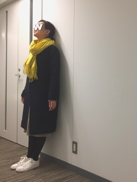 「UNTITLED（アンタイトル）のアイテム（ダウンジャケット/コート）」を使った、Mさん（レディース・155cm）の冬コーディネート