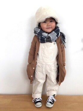 「CIAOPANIC TYPY（チャオパニックティピー）のアイテム（その他）」を使った、hiさん（キッズ・90cm）の冬コーディネート