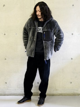 「MACOBER（マコバ）のアイテム（パンツ）」を使った、鈴木さん（メンズ・171cm）の秋コーディネート