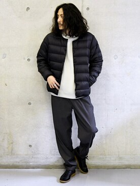 「MACOBER（マコバ）のアイテム（パンツ）」を使った、鈴木さん（メンズ・171cm）の秋コーディネート