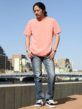 「RED CARD TOKYO（レッドカード）のアイテム」を使った、鈴木さん（メンズ・171cm）の春コーディネート