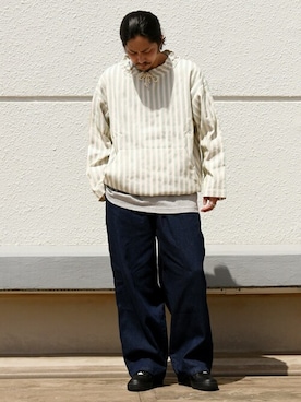 「MACOBER（マコバ）のアイテム」を使った、鈴木さん（メンズ・171cm）の春コーディネート
