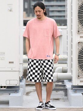 「MACOBER（マコバ）のアイテム」を使った、鈴木さん（メンズ・171cm）の夏コーディネート