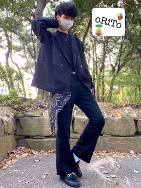 「Lui's（ルイス）のアイテム（財布/小物）」を使った、oRiTo/おりとさん（メンズ・177cm）の春コーディネート