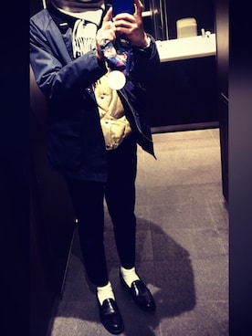 「アイテム（ダウンベスト、その他）」を使った、naka000さん（メンズ・169cm）の冬コーディネート
