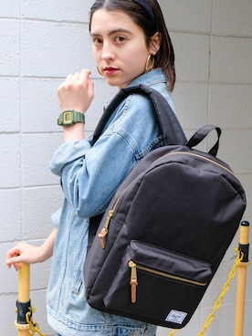 「Herschel Supply（ハーシェルサプライ）のアイテム」を使った、Herschel Supply Womenさん（レディース・160cm）の春コーディネート