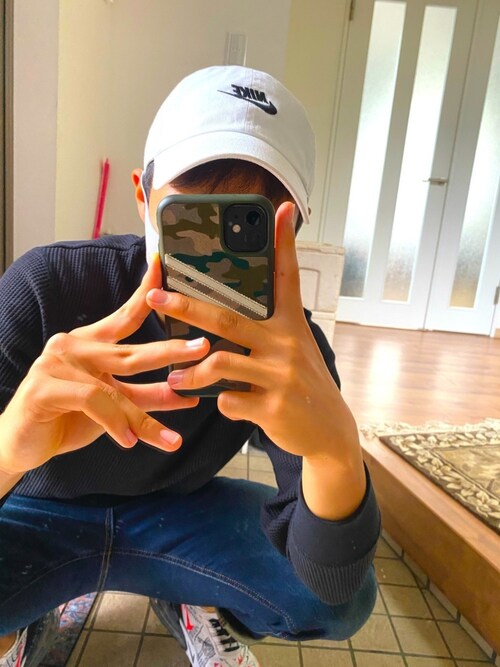 つ Nikeのキャップを使ったコーディネート Mnje