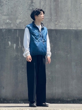 「patagonia」｜「アイテム（スラックス）」を使った、TKKNさん（メンズ・165cm）の春コーディネート