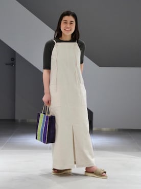 「ASTRAET（アストラット）のアイテム（ワンピース/ドレス）」を使った、IKEZU MIWAさん（レディース・161cm）の春コーディネート