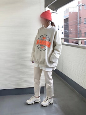 「417 EDIFICE（フォーワンセブンエディフィス）のアイテム（帽子）」を使った、teeemoeさん（レディース・157cm）の冬コーディネート