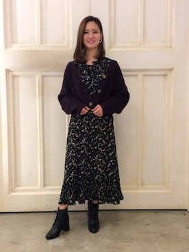 莉奈さん（レディース・155cm）の冬コーディネート