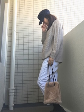 somさん（レディース・161cm）の冬コーディネート