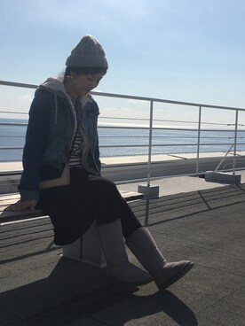 somさん（レディース・161cm）の冬コーディネート