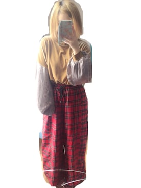 「タータンチェック」｜Saaachiさん（レディース・154cm）の冬コーディネート