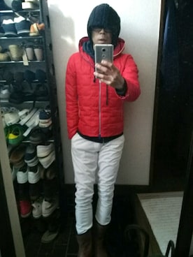 「アイテム（ブルゾン）」を使った、おっさんの休日さん（メンズ・177cm・40代）の冬コーディネート