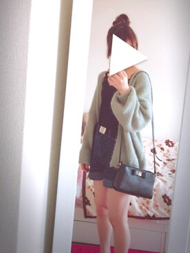 「kate spade new york（ケイトスペード ニューヨーク）のアイテム（ショルダーバッグ、ブラック系）」を使った、mayoさん（レディース・162cm）の秋コーディネート