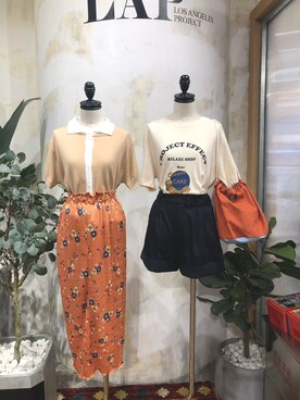 「LAP（ラップ）のアイテム」を使った、i.t_VMDさん（レディース・165cm）の夏コーディネート