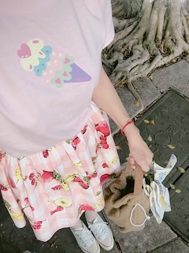 「Nile PERCH（ナイルパーチ）のアイテム（トップス）」を使った、FionaBBさん（レディース・160cm）の秋コーディネート
