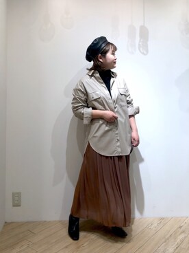 un dix cors錦糸町テルミナ店｜takayui使用「un dix cors（今季マストなエコレザー　合皮ルーズシャツ（長袖））」的時尚穿搭