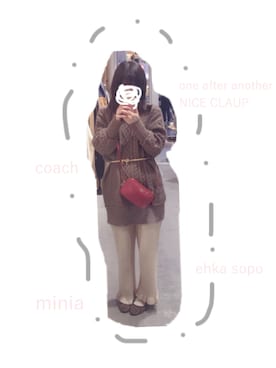 「ゴールドベルト」｜y u u n aさん（レディース・155cm）の冬コーディネート