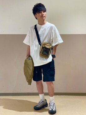 「CAMP7（キャンプセブン）のアイテム（パンツ）」を使った、®aikiさん（メンズ・160cm）の春コーディネート