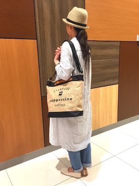 「OMEGA（オメガ）のアイテム」を使った、RiNc天童店さん（レディース・165cm）の春コーディネート
