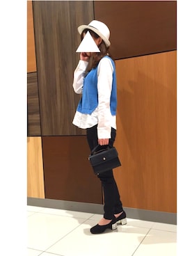 「ネコミミ」｜「アイテム（アクセサリー）」を使った、RiNc天童店さん（レディース・161cm）の春コーディネート