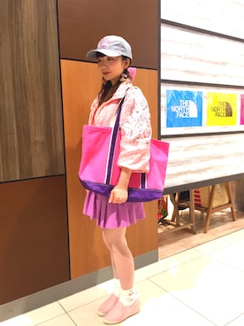 「feminine cafe（フェミニンカフェ）のアイテム」を使った、RiNc天童店さん（レディース・147cm）の春コーディネート