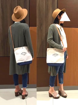 「ロングカーディガン」｜RiNc天童店さん（レディース・165cm）の春コーディネート