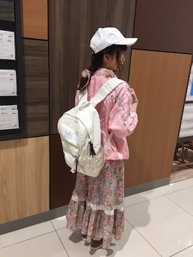 「アイテム（キャップ）」を使った、RiNc天童店さん（レディース・145cm）の春コーディネート