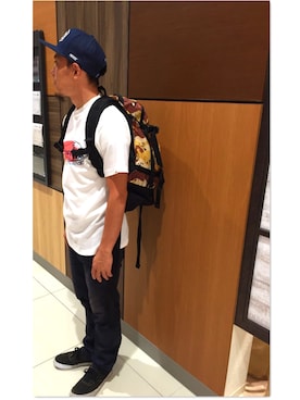 「VANS（バンズ）のアイテム（Tシャツ/カットソー）」を使った、RiNc天童店さん（メンズ・171cm）の夏コーディネート
