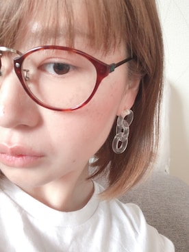「バンT」｜「アイテム（アクセサリー）」を使った、RUMI さん（レディース・157cm）の夏コーディネート