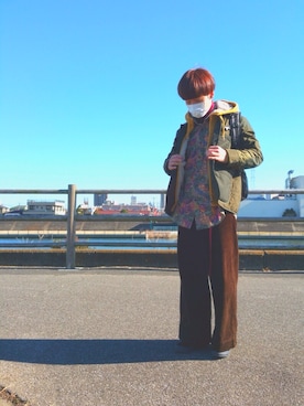 「GLOBAL WORK（グローバルワーク）のアイテム（その他アウター）」を使った、けんじ さんさん（メンズ・165cm・20代）の冬コーディネート