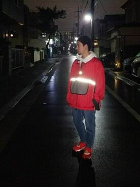 「アイテム（ピアス（両耳用））」を使った、けんじ さんさん（メンズ・165cm・20代）の冬コーディネート