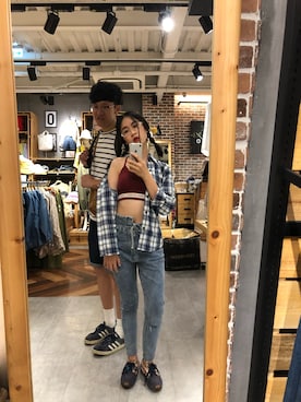 「hot」｜aphrodite0201さん（レディース・156cm・10代）の春コーディネート
