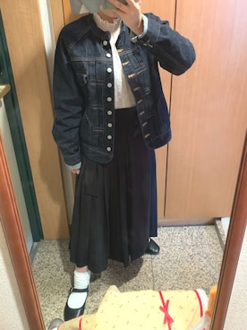 「SVEC（シュベック）のカンフーシューズ kung fu Shoes / ストラップパンプス（バレエシューズ）」を使った、もちびさん（レディース・150cm）の春コーディネート