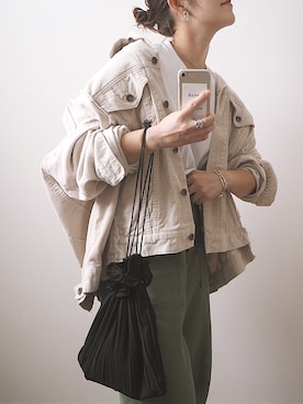 「niko and...（ニコアンド）のアイテム（ブルゾン）」を使った、miさん（レディース・154cm）の秋コーディネート