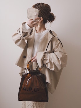 「reca（レカ）のアイテム（ワンピース/ドレス）」を使った、miさん（レディース・154cm）の春コーディネート