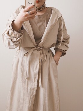 「ALLUMER（アリュメール）のアイテム（ワンピース/ドレス）」を使った、miさん（レディース・154cm）の春コーディネート